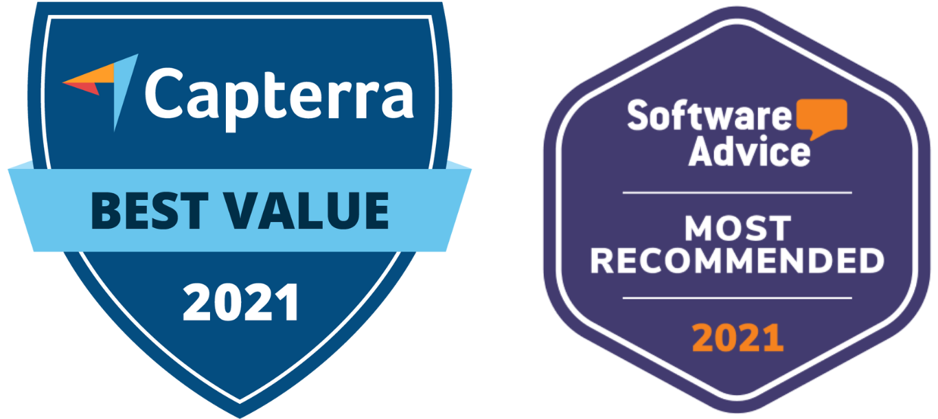 Capterra and software advice badge