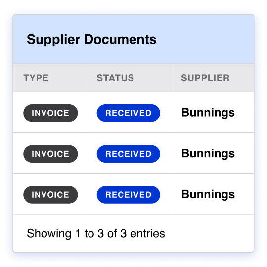 supplier documents